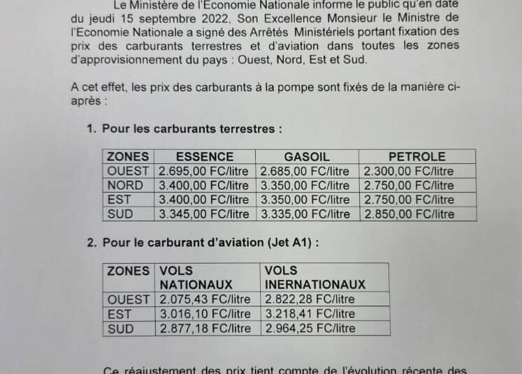 Hydrocarbures : le litre d’essence en hausse dès ce samedi