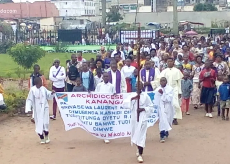 Kasaï central : ce qu’a été la marche de l’église catholique du 4 décembre pour soutenir le président de la République et les Fardc